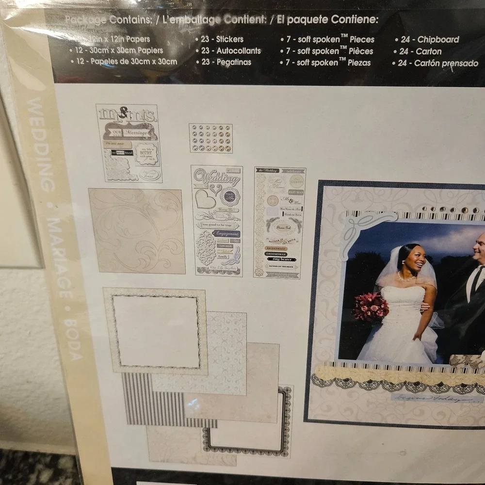 New Me‎ & My Big Ideas Scrapbook Page Kit Wedding12x12